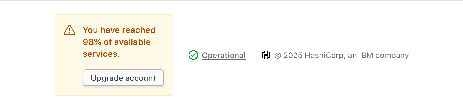 Example of what additional content should not go in the App Footer